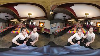 VR BANGERS 2 Small Asians Vina Sky And Kimmy Kim Provide Sex Services For Restaurant Clients VR Porn