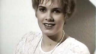 Vintage Amateur Shows Her Large Melons And Unshaved Cunt