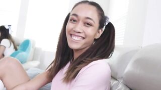 anal large shlong, sislovesme – Latin Chick sis and her Oriental bff sharing penis