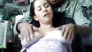 Hotty sex in shop with boss