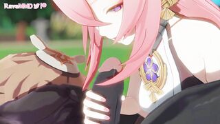 Yae Miko can't resist this Hilichurls rod...