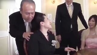 Ryoko Murakami - wedding day! Breasty mommy in law banged by son in law