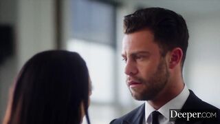 Deeper. Seth submits to taskmaster boss Angela White