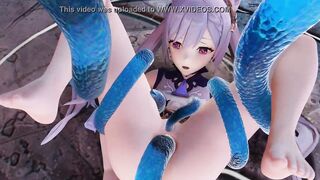 Genshin Impact Keqing x Slime (by Vinicenko)