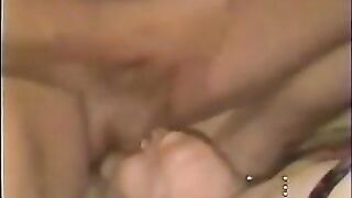 My old aunt drinking all my cum !