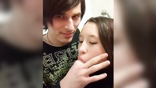 All Russian Cutie Nastya Tongue Giving A Kiss