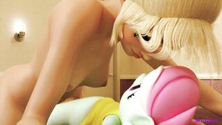 18yo dickgirl bangs her dolly - CG FUTANARI Sex (ENG Voice)