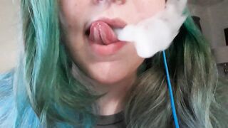 big beautiful woman Vaping Denial Tease
