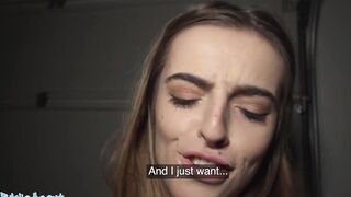 Public Agent French Hottie Alba Lala Shows Off Her Petite Boobs on the Street