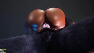 Moist Angel humping by Werewolf - Knot Monster - CG Porn Wild Life