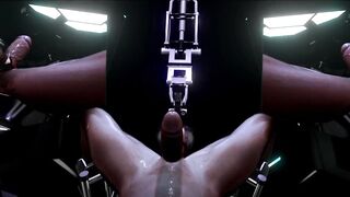 Citor3 Femdomination two CG VR game walkthrough 4: The Flushing- story, sci-fi, cum training, latex