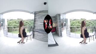 VRLatina - Charming Colombian Disrobes Large Booty & Titties Screw