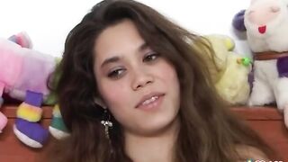 FeelXVideos - Dutch Tiny Brunette Hair Bitch Sucks And Bangs A Large Dick With A Piercing