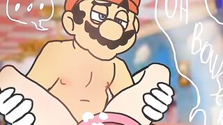 Princess Peach most like Large Bowser Penis