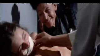 Fastened, gagged and groped.