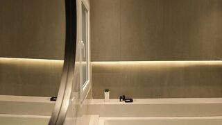 Hotel maid gets caught in his jacuzzi and will do everything not to get fired - Amateur double spunk flow