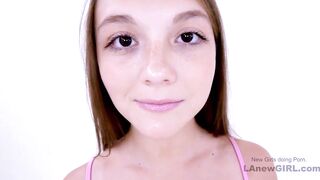 Super Cute Gal gets it hard by bouncing and riding