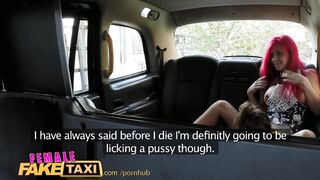 FemaleFakeTaxi Redhead Fingerfucked by Cabbie