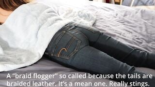 TMS-24) Amateur Mature Woman Severely Spanked with Paddles and Floggers Then Anal Drilled With a Spunk Flow