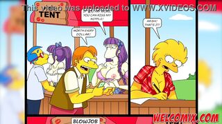 Bang Tent! Springfield's Carnival has begun! The Simptoons, Simpsons porn