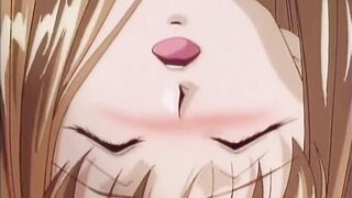 Breasty blond twat screwed hentai teacher is doggystyled and missionary drilled