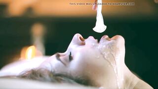 Drinking Cum from Cock-Sock