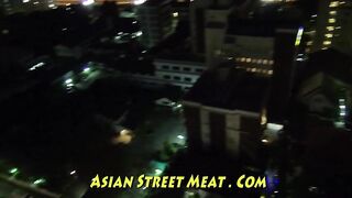 Small Thai hottie sucked dong and got banged for cash, coz this babe was hired for fun