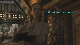 Villager Tgirl screws beauty in the butt