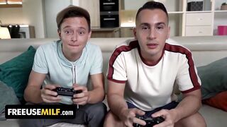 Mammas Eveline Dellai & Silvia Dellai bang their Step-Sons