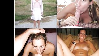 Clothed then banged, oral sex, cuckold, wedding costume, facial, POV