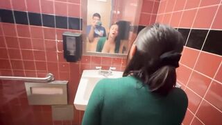 Creampie my step sister in Entire Foods public bath IG: @HaileyRoseVisuals