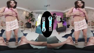WETVR Brunette Hair Bounces On Large Schlong In Virtual Reality Porn