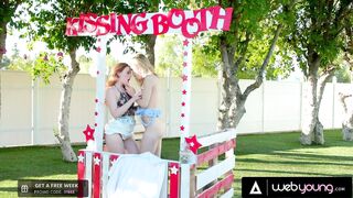 Lesbo Uses Giving A Kiss Booth To Screw Gals