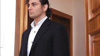 Myriams intimate conversation on the job results in a facial