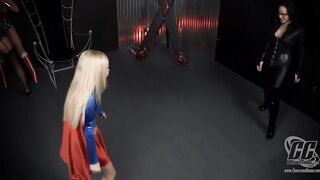 Superheroine Wonder Woman Lesbo Femdom Group Ding-Dong Domination