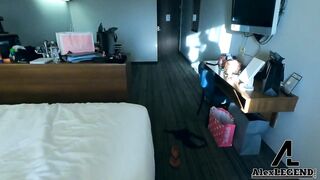 Hot Breasty Redhead Takes Stranger Back to Her Hotel Room To Suck & Screw Him!