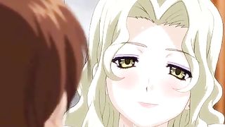 Toon playgirl is getting drilled from behind, whilst wearing erotic, ebony nylons and garter strap