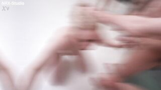 7 on 1 with 18yo baby DPP Anal ! Interracial Gang Fuck