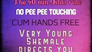 The 40 min Sex Tool Ride directed by a youthful t-girl