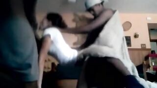 three Ebony Lads Screws a White Wench
