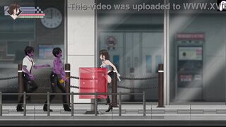 Zombie Sex Virus - Policewoman gives footjobs to zombies but this babe enjoys it and likewise gets drilled in the booty - Manga Games Gameplay -P1