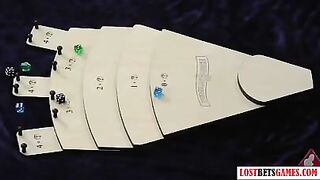 three Hawt beauties play undress dice