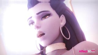 Excited cg animation bundle with Overwatch hotties by Xordel