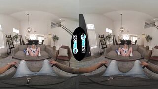 WETVR Slender Blond Student Bangs In 1St VR