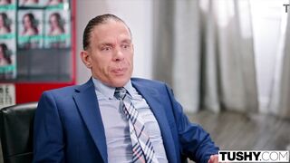 TUSHY Maitland Ward has intensive double penetration climax