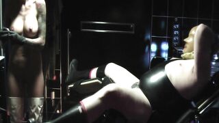 Amazone Rachel tortures serf in Munich with branding