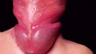 CLOSE UP: SUPERLATIVELY GOOD Milking Throat for your SCHLONG! Sucking Dong ASMR, Tongue and Lips ORAL-JOB
