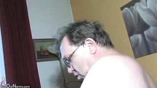 big beautiful woman corpulent Nurse masturbate with old Granny