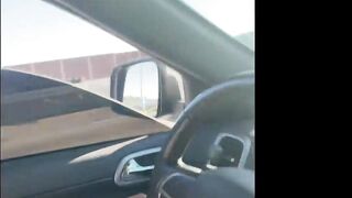 Liyah Bunni Gets Caught Giving Head On The HighWay By Mexican Truck Drivers