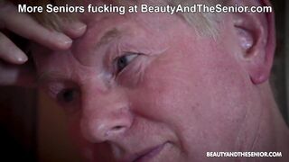 Grand-Dad bangs large pussylips honey at the spa